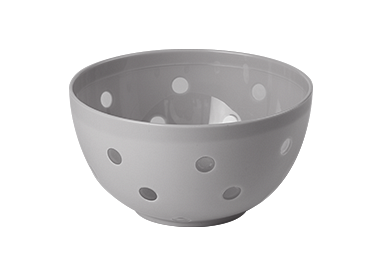 Bicolour salad bowl "Sens" 0,7 L, smoky gray